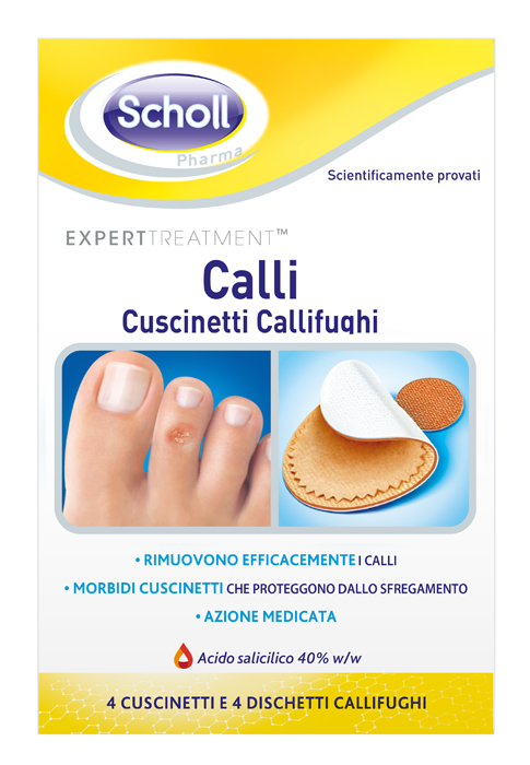 CEROTTO CALLIFUGO CALLI DURI 4 CEROTTI + 4 DISCHETTI - Angeli Pharm
