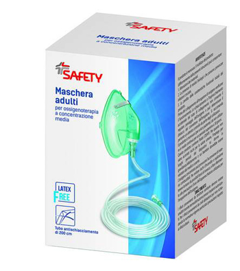 MASCHERA PER OSSIGENOTERAPIA CON TUBO 200CM - Angeli Pharm