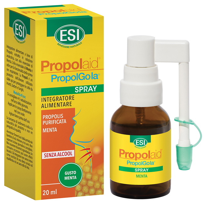 ESI PROPOLAID SPRAY GOLA ANALCOLICO MENTA 20 ML - Angeli Pharm