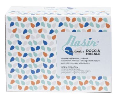 SOLUZIONE FISIOLOGICA ISOTONICA STERILE NASIR IN SCATOLA CON10 SACCHE VERSIONE LUER LOCK DA 250ML - Angeli Pharm