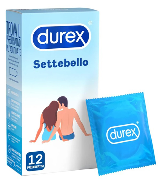 PROFILATTICO DUREX SETTEBELLO CLASSICO 12 PEZZI - Angeli Pharm