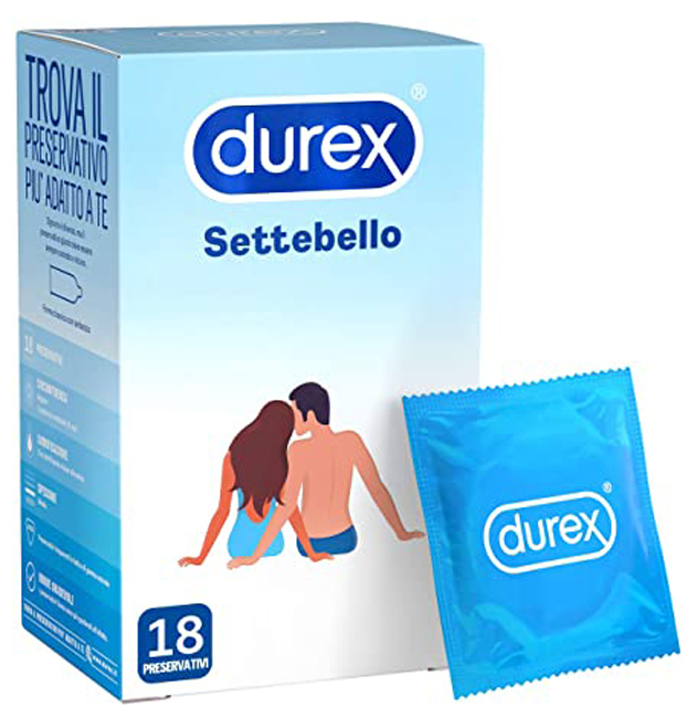 PROFILATTICO DUREX SETTEBELLO CLASSICO 18 PEZZI - Angeli Pharm