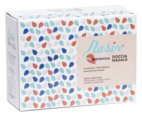 NASIR LAVAGGIO NASALE SOLUZIONE IPERTONICA KIT COMPOSTO DA 3 SACCHE 250 ML + 3 BLISTER - Angeli Pharm