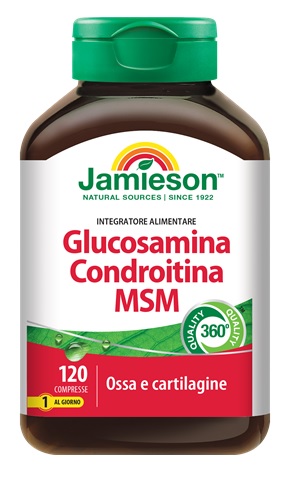 JAMIESON GLUCOSAMINA CONDROITINA MSM 120 COMPRESSE - Angeli Pharm