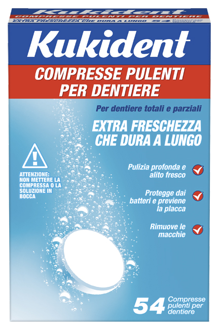 KUKIDENT CLEANSER FRESCH 88 COMPRESSE PULIZIA PROTESI DENTARIE - Angeli Pharm