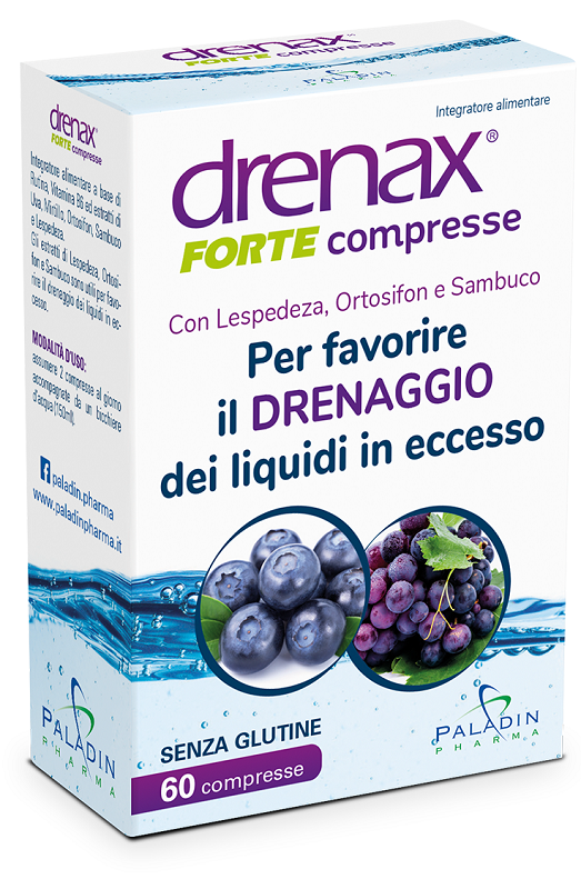 DRENAX FORTE MIRTILLO 60 COMPRESSE - Angeli Pharm