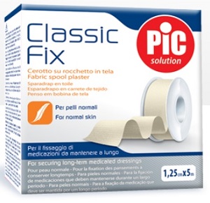 CEROTTO IN ROCCHETTO CLASSIC FIX WHITE 1,25X500 CM FUSTELLA - Angeli Pharm