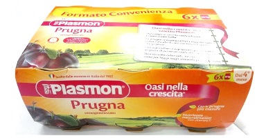 PLASMON OMOGENEIZZATO PRUGNA 6 X 104 G - Angeli Pharm