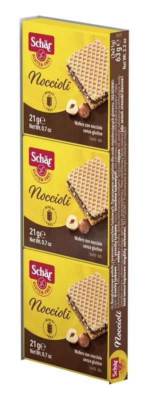 SCHAR NOCCIOLI' WAFERS CON NOCCIOLE 3 PEZZI DA 21 G - Angeli Pharm