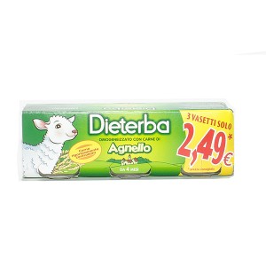 DIETERBA OMOGENEIZZATO AGNELLO 3 PEZZI 80 G - Angeli Pharm
