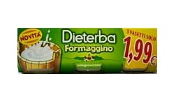 DIETERBA OMOGENEIZZATO FORMAGGINO 3 PEZZI 80 G - Angeli Pharm