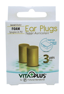 TAPPI AURICOLARI SPUGNA CLASSICI 3 COPPIE + CUSTODIA - Angeli Pharm