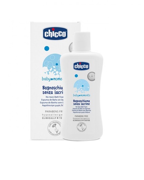 CHICCO COSMETICI BABY MOMENTS BAGNOSCHIUMA 200 ML - Angeli Pharm