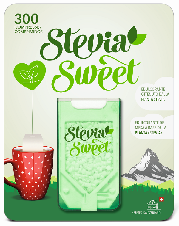 HERMESETAS STEVIA 300 COMPRESSE - Angeli Pharm