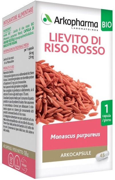 ARKO CAPSULE LIEVITO RISO ROSSO 45 CAPSULE BIO - Angeli Pharm