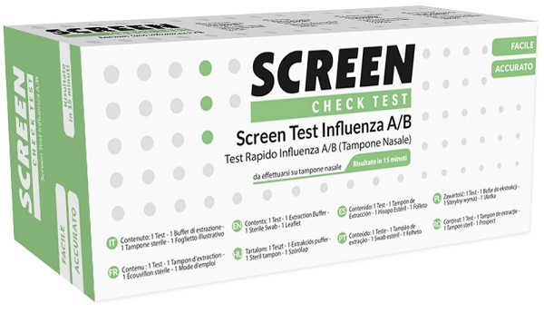SCREEN TEST RAPIDO VIRUS INFLUENZA A/B TAMPONE NASALE/FARINGEO - Angeli Pharm