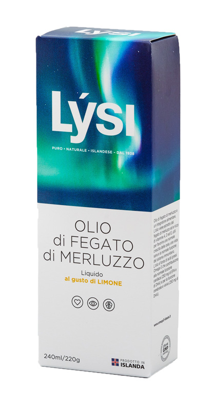 LYSI OLIO FEGATO MERLUZZO LIMONE 240 ML - Angeli Pharm