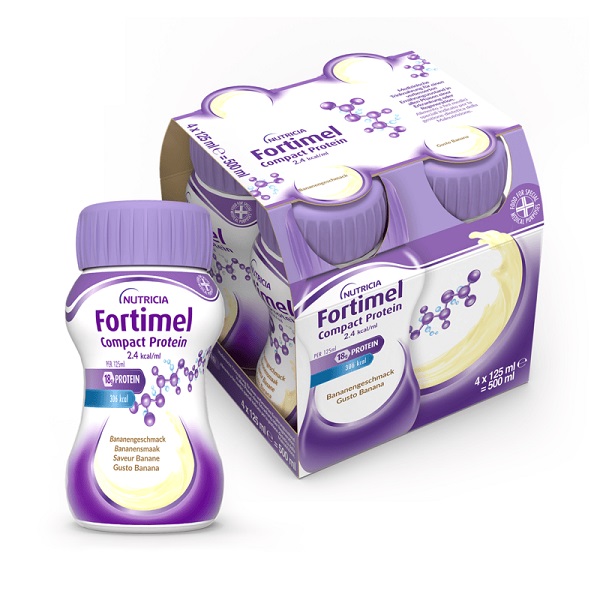 FORTIMEL COMPACT PROTEIN BANANA 4 BOTTIGLIE 125 ML - Angeli Pharm