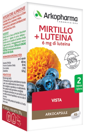 ARKO CAPSULE MIRTILLO+LUTEINA 45 CAPSULE - Angeli Pharm