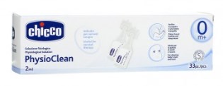 CHICCO PHYSIOCLEAN SOLUZIONE FISIOLOGICA 33 FLACONCINI 2 ML - Angeli Pharm