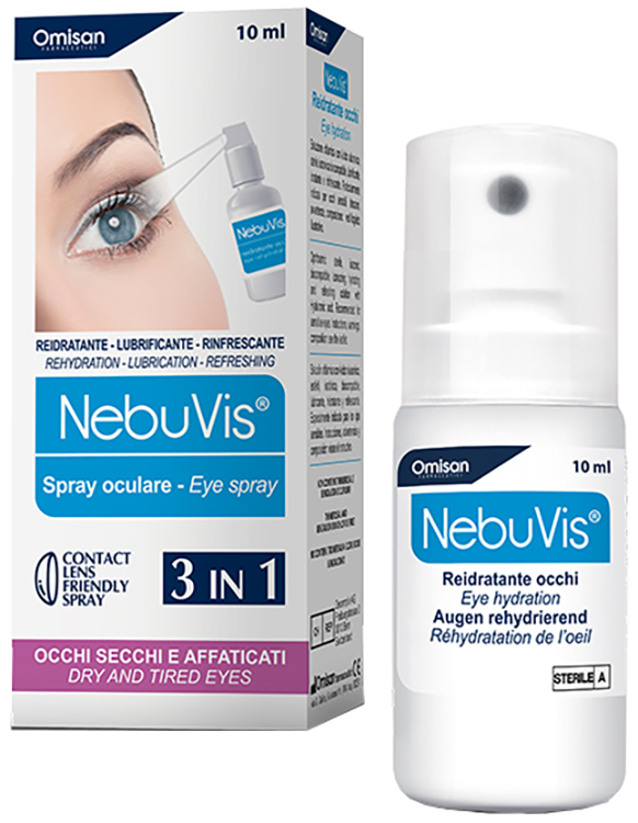 NEBUVIS REIDRATANTE OCCHI SPRAY 10 ML 1 PEZZO - Angeli Pharm