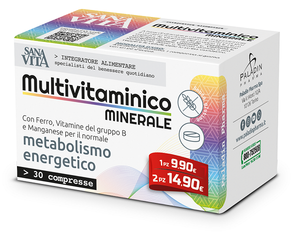 SANAVITA MULTIVITAMINICO MINERALE 30 COMPRESSE - Angeli Pharm
