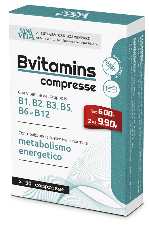 SANAVITA BVITAMINS 30 COMPRESSE - Angeli Pharm