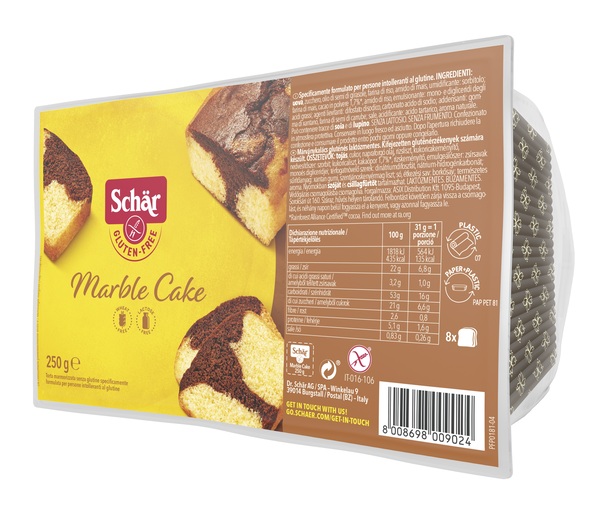 SCHAR MARBLE CAKE SENZA LATTOSIO 250 G - Angeli Pharm