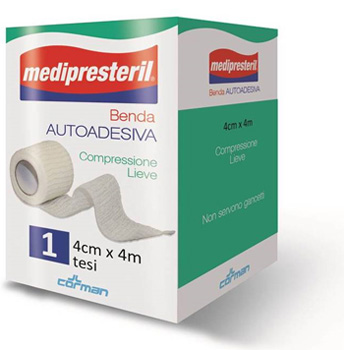 BENDA ADESIVA MEDIPRESTERIL 4X400CM - Angeli Pharm