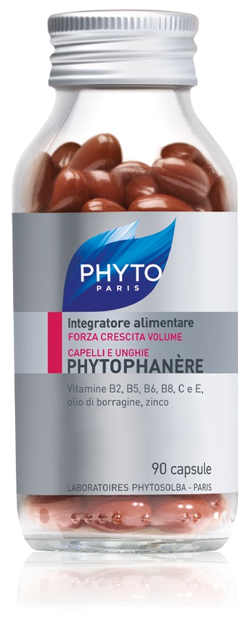 PHYTO PARIS PHYTOPHANERE INTEGRATORE ALIMENTARE CAPELLI/UNGHIE 90 CAPSULE NUOVA FORMULA ALLO ZINCO - Angeli Pharm