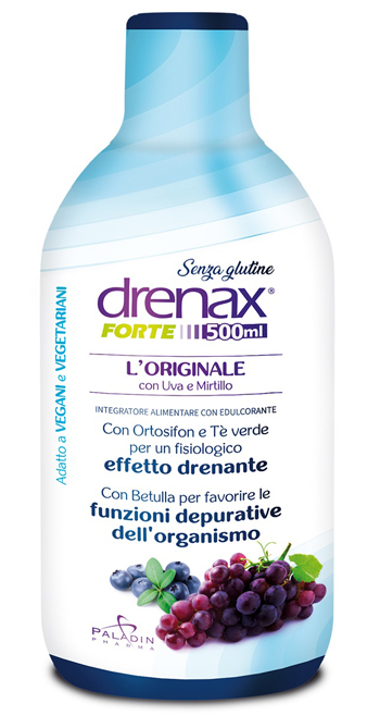 DRENAX FORTE L'ORIGINALE CON UVA E MIRTILLO 500 ML - Angeli Pharm