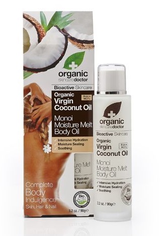 DR ORGANIC COCONUT OIL COCCO MONOI MOISTURE MELT BODY OIL OLIO CORPO 100 ML - Angeli Pharm