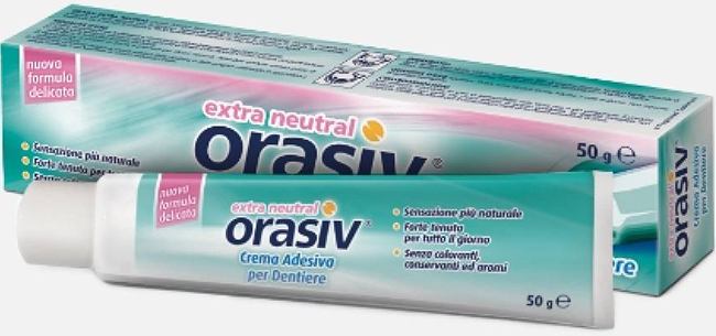 ORASIV EXTRA CREMA NEUTRAL ADESIVA PER PROTESI DENTARIA 50 G - Angeli Pharm