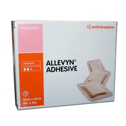MEDICAZIONE ALLEVYN ADHESIVE 10 CM X 10 CM 10 PEZZI - Angeli Pharm