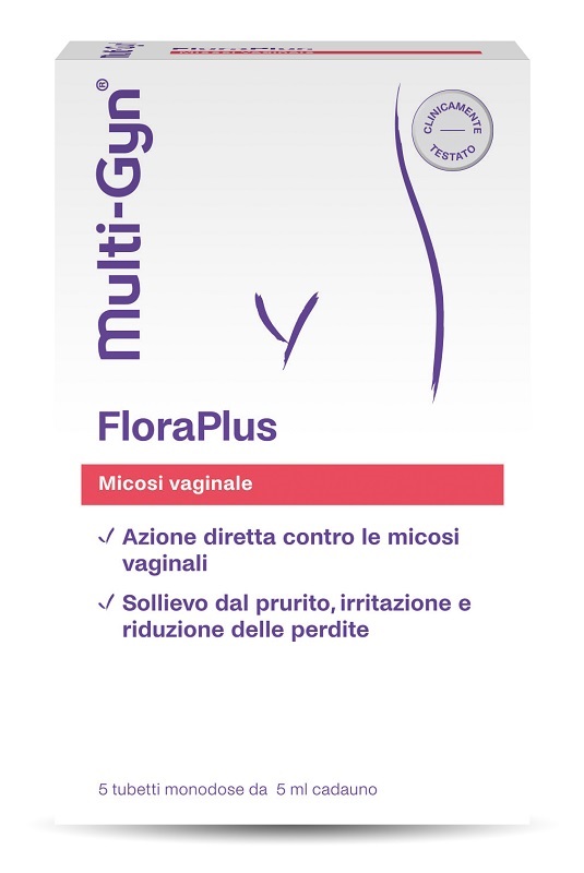 FLORAPLUS MULTI-GYN CANDIDOSI VAGINALE 5 TUBETTI X 5 ML - Angeli Pharm
