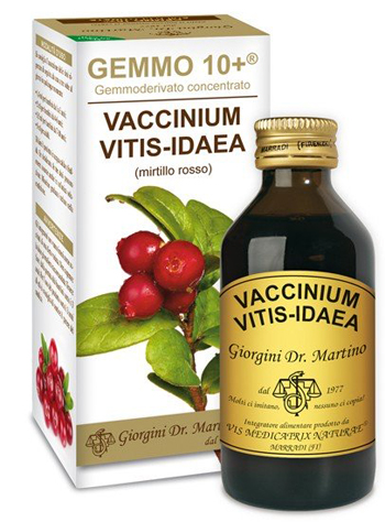 GEMMO 10+ MIRTILLO ROSSO LIQUIDO ANALCOLICO 100 ML - Angeli Pharm