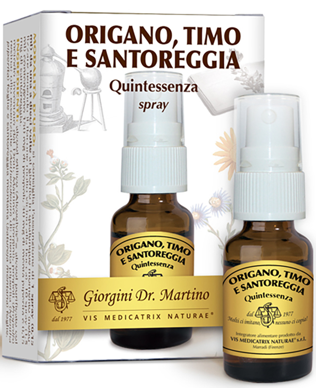 ORIGANO TIMO SANTOREGGIA QUINTESSENZA SPRAY 15 ML - Angeli Pharm
