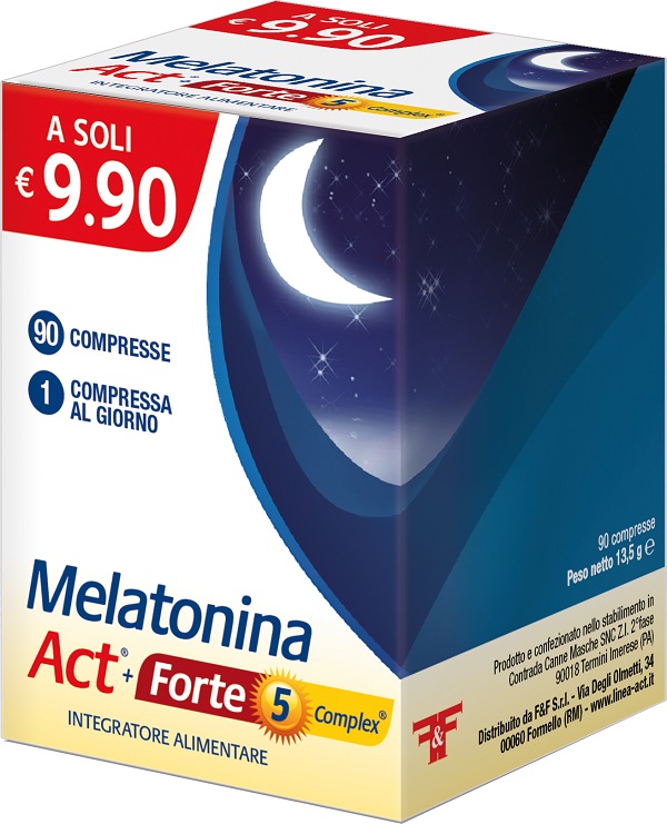 MELATONINA ACT+FORTE 5 COMPLEX 90 COMPRESSE - Angeli Pharm