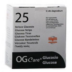 STRISCE MISURAZIONE GLICEMIA OGCARE 25 PEZZI - Angeli Pharm