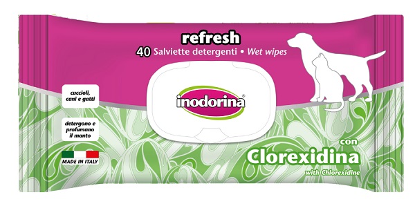 SALVIETTE CLOREXIDINA INODORINA 40 PEZZI - Angeli Pharm