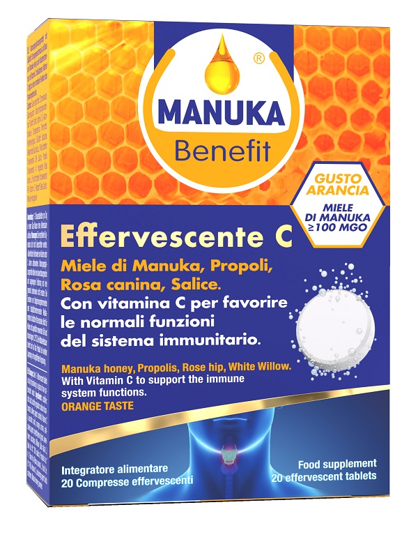 MANUKA BENEFIT EFFERVESCENTE C 20 COMPRESSE - Angeli Pharm