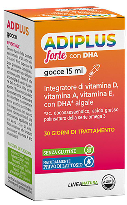 ADIPLUS FORTE CON DHA GOCCE FLACONCINO 15 ML - Angeli Pharm