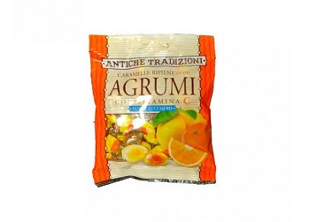ANTICHE TRADIZIONI CARAMELLE RIPIENE CON VITAMINA C GUSTO AGRUMI 60 G - Angeli Pharm
