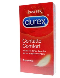 PROFILATTICO DUREX CONTATTO COMFORT 4 PEZZI - Angeli Pharm
