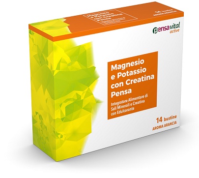 MAGNESIO E POTASSIO CON CREATINA ARANCIA PENSA 14 BUSTINE - Angeli Pharm