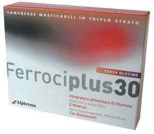 FERROCIPLUS 30 24 COMPRESSE MASTICABILI - Angeli Pharm