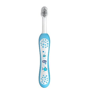 CHICCO SPAZZOLINO PRIMI DENTI DA LATTE AZZURRO 6-36 MESI - Angeli Pharm