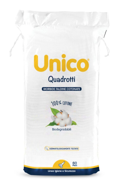UNICO QUADROTTI 100% COTONE 60 PEZZI - Angeli Pharm