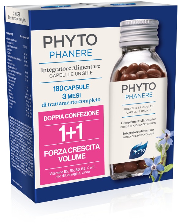 PHYTO PARIS PHYTOPHANERE INTEGRATORE ALIMENTARE CAPELLI/UNGHIE 90+90 CAPSULE - Angeli Pharm