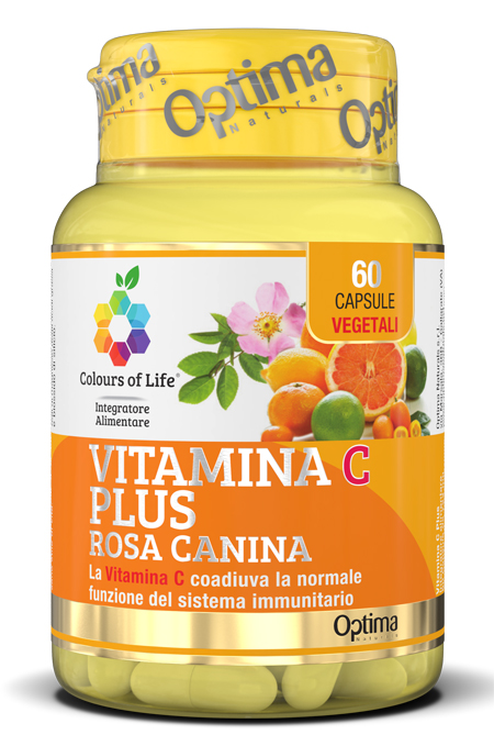 COLOURS OF LIFE VITAMINA C PLUS ROSA CANINA 60 CAPSULE VEGETALI 724 MG - Angeli Pharm